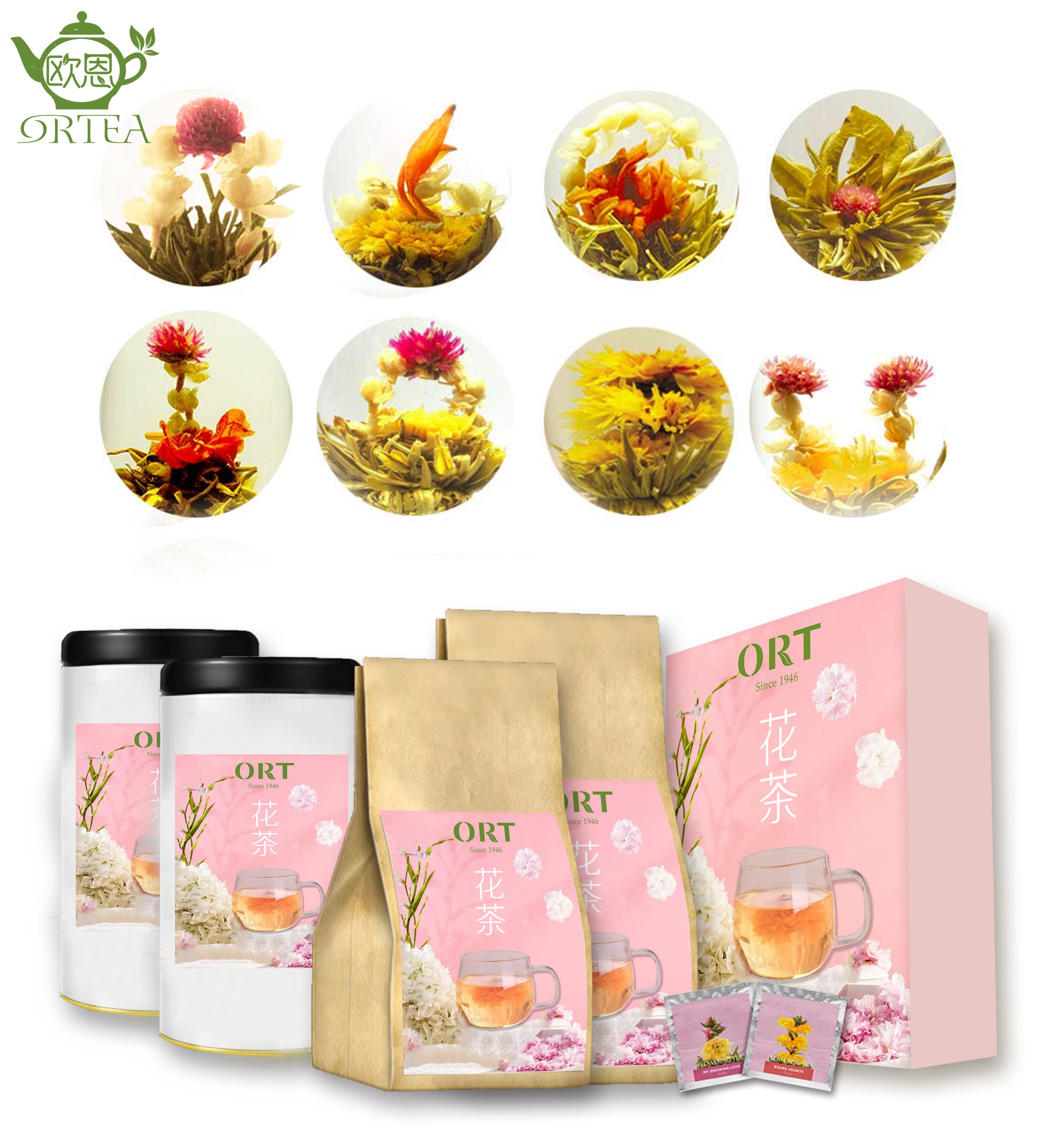 Green Tea based Blooming Tea-